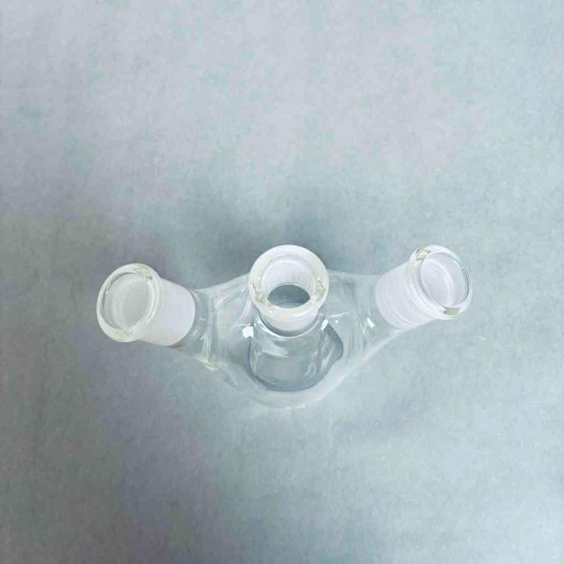 KIMAX 50 ml 3-Neck Angled Round Bottom Flask 14/20 Outer Joints - Lot of 5 Flasks Jointed Glassware Kimax
