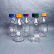 KIMAX VWR PYREX SCHOTT FISHER Glass Media Storage Bottles 1 L w/ GL45 Cap - Lot of 12 Bottles Bottles PYREX