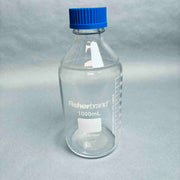 KIMAX VWR PYREX SCHOTT FISHER Glass Media Storage Bottles 1 L w/ GL45 Cap - Lot of 12 Bottles Bottles PYREX