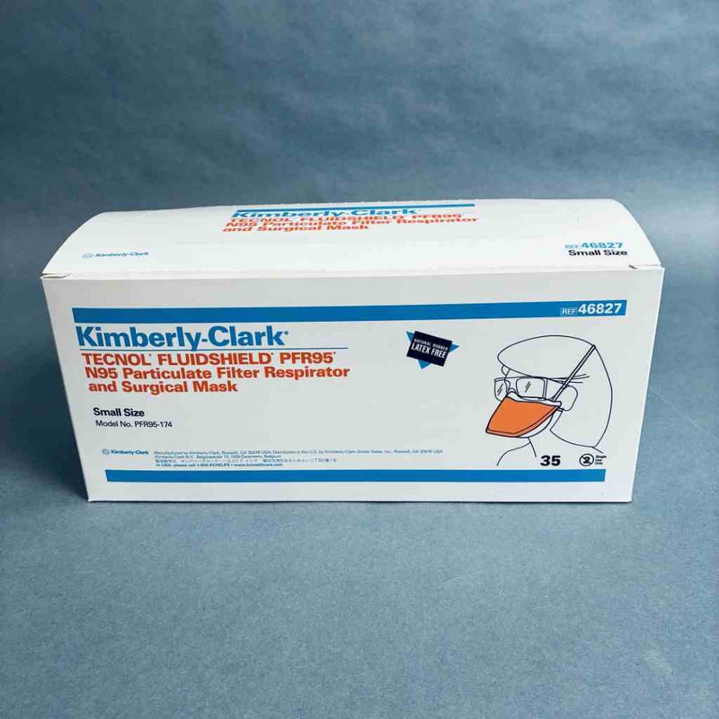 Kimberly-Clark 46827 Face Mask N95 Orange Small Case of 6 Boxes with 35 Masks Each - Total of 210 Masks PPE Kimberly-Clark