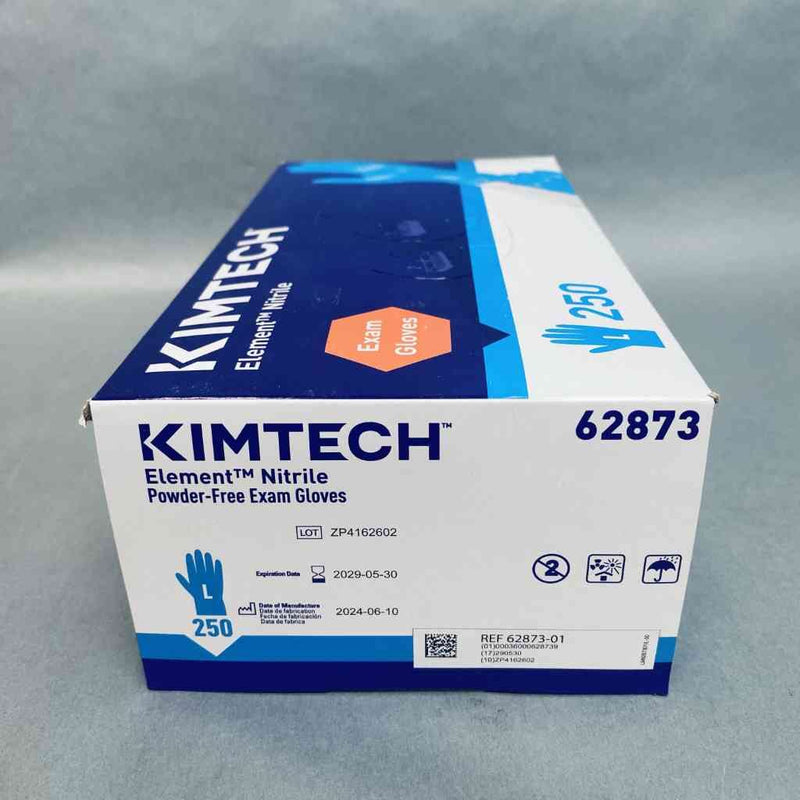 Kimberly-Clark Element Nitrile Exam Gloves Large Powder Free 10 Boxes with 250 Gloves Each Life Sciences Trading
