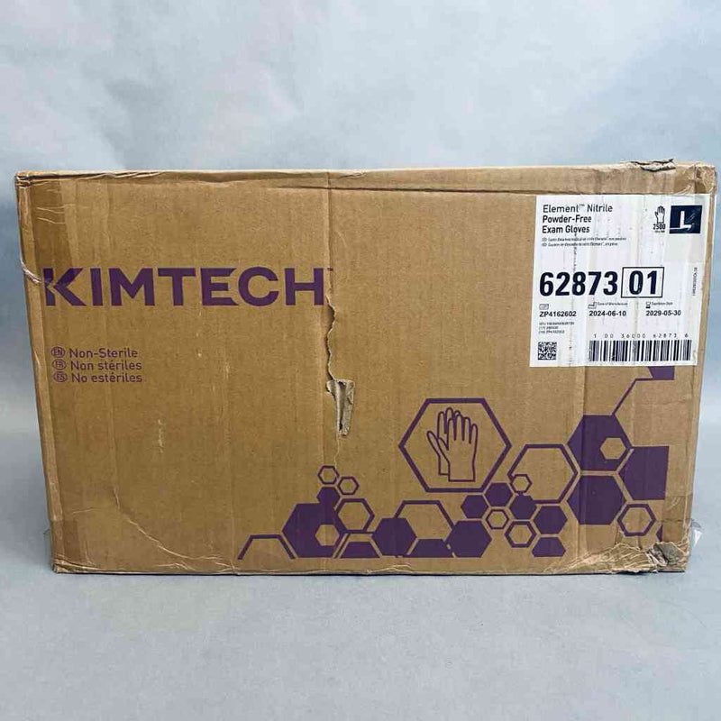 Kimberly-Clark Element Nitrile Exam Gloves Large Powder Free 10 Boxes with 250 Gloves Each Life Sciences Trading