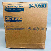 Kimberly Clark Kimtech Kimwipes Case of 15 Boxes with 120 Sheets Each - Total of 1800 Wipes Swabs and Wipes Kimberly-Clark