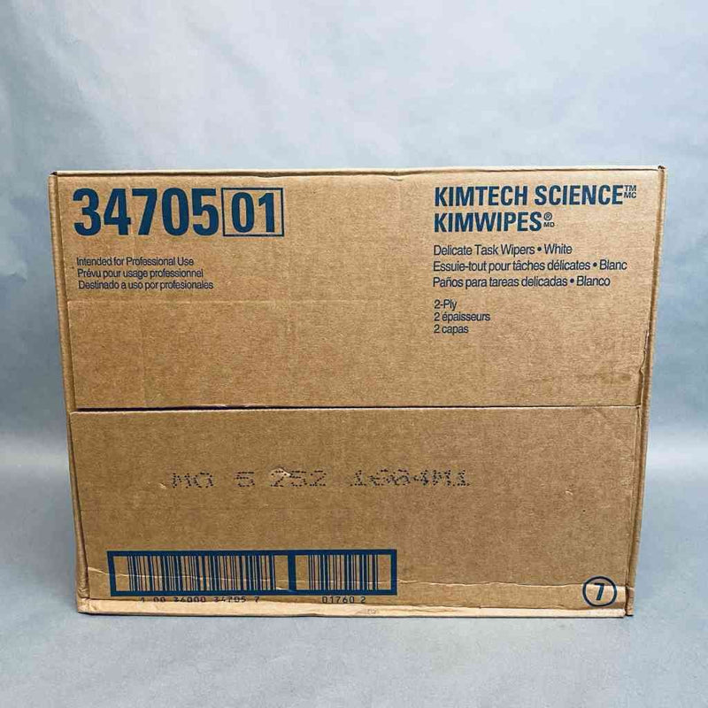 Kimberly Clark Kimtech Kimwipes Case of 15 Boxes with 120 Sheets Each - Total of 1800 Wipes Swabs and Wipes Kimberly-Clark