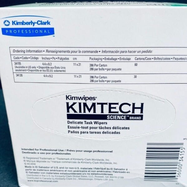 Kimberly-Clark Kimwipes Lab Tissues - 39 Boxes with 286 Sheets each Other KimTech