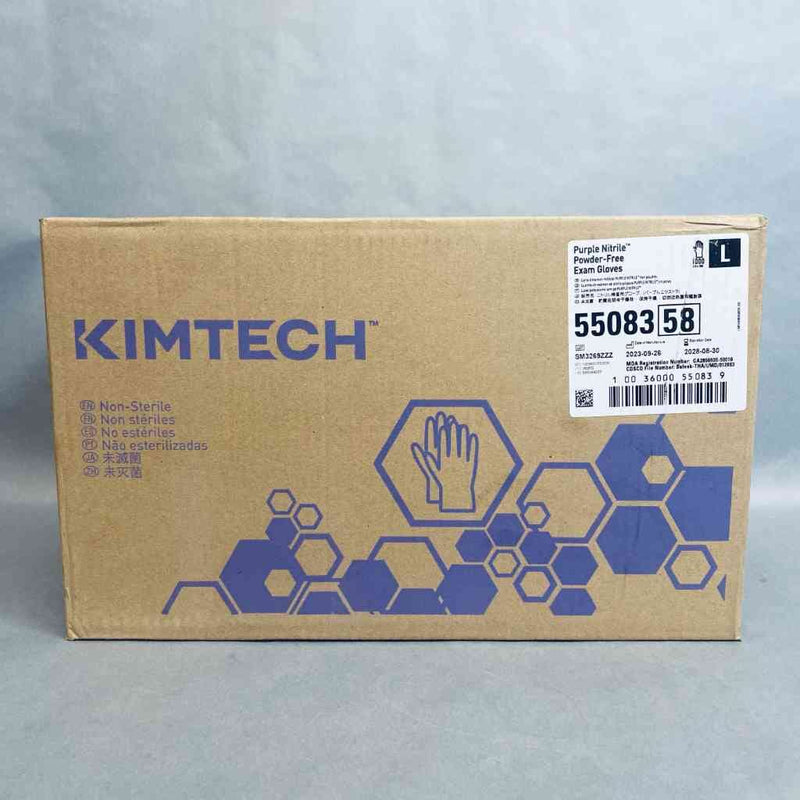 Kimberly-Clark Nitrile Exam Gloves Large Powder Free 10 Boxes with 100 Gloves Each Life Sciences Trading