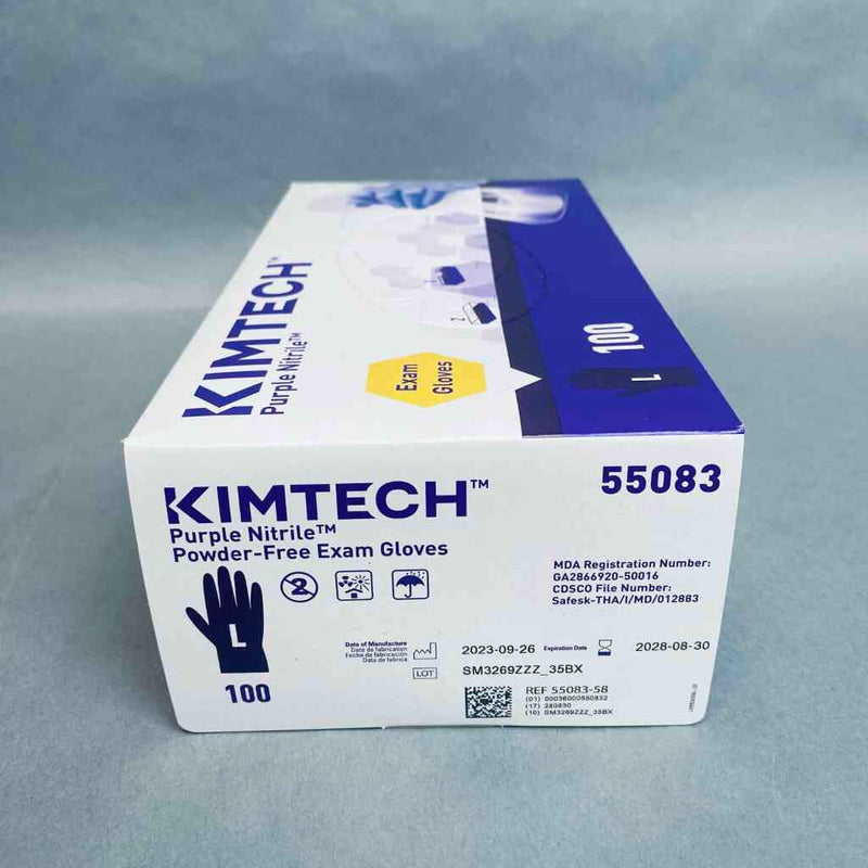 Kimberly-Clark Nitrile Exam Gloves Large Powder Free 10 Boxes with 100 Gloves Each Life Sciences Trading