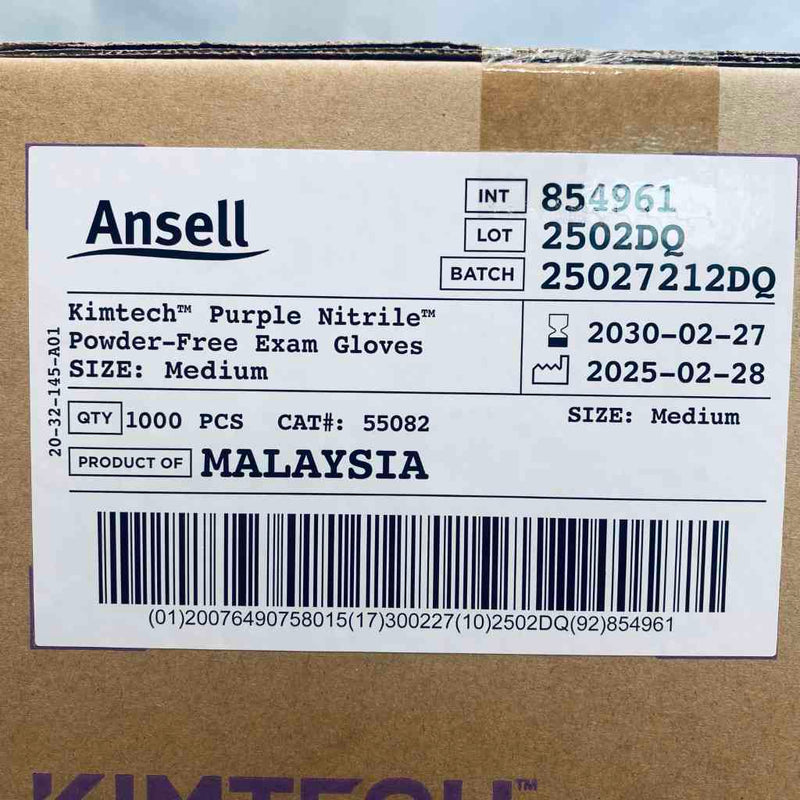 Kimberly-Clark Nitrile Exam Gloves Medium Powder Free 10 Boxes with 100 Gloves Each Disposable Gloves Kimberly-Clark