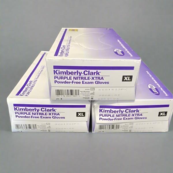Kimberly-Clark Nitrile Gloves X Large Purple Textured - 3 Boxes of 50 Gloves Each Other Kimberly-Clark
