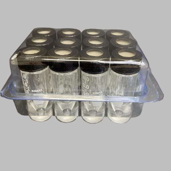 Kimble Chase Clear Glass Vial 5 ml Tapered Base 12 Vials Lab Consumables::Tubes, Vials, and Flasks Kimble-Chase