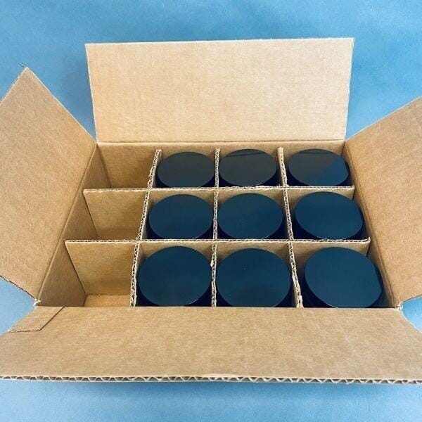 Kimble Chase Straight-Sided Jars, Amber 8 oz - Lot of 9 Jars Glassware Kimble Chase