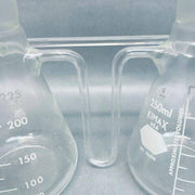Kimble Double Erlenmeyer 250 ml Glass Flasks for Distillation Lab Flasks Kimble