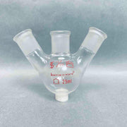 Kimble Kontes 3 Neck Round Bottom Flask 25 ml 14/20 Angled Joints Jointed Glassware Kimble Kontes