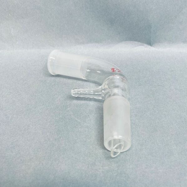 Kimble Kontes Angled Distillation Joint 105 Degrees 24/40 with Hose Connection Jointed Glassware Kimble