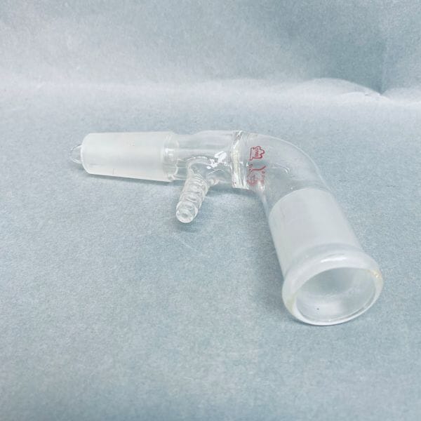 Kimble Kontes Angled Distillation Joint 105 Degrees 24/40 with Hose Connection Jointed Glassware Kimble