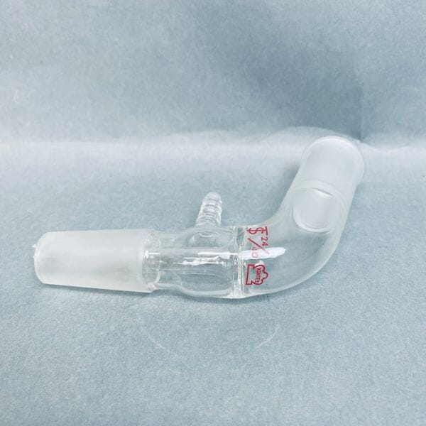 Kimble Kontes Angled Distillation Joint 105 Degrees 24/40 with Hose Connection Jointed Glassware Kimble
