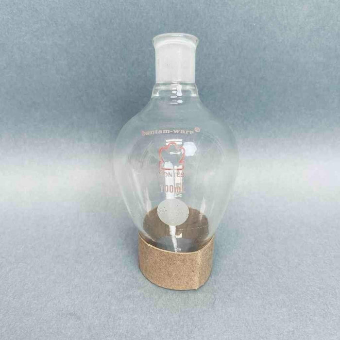 Kimble Kontes Pear Shaped Boiling Flask 100 ml 14/20 Joint Lot of 8 Flasks Jointed Glassware Kimble Kontes