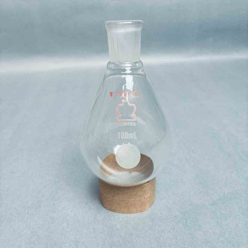 Kimble Kontes Recovery Flask 100 ml Heavy Wall 14/20 Outer Joint Lot of 3 Flasks Jointed Glassware Kimble Kontes