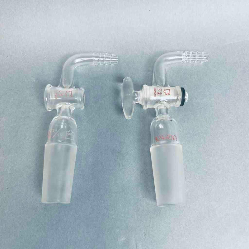 Kimble Kontes Right Angle Flow Control Adapter 24/40 Lower Pack of 2 Adapters Jointed Glassware Kimble Kontes