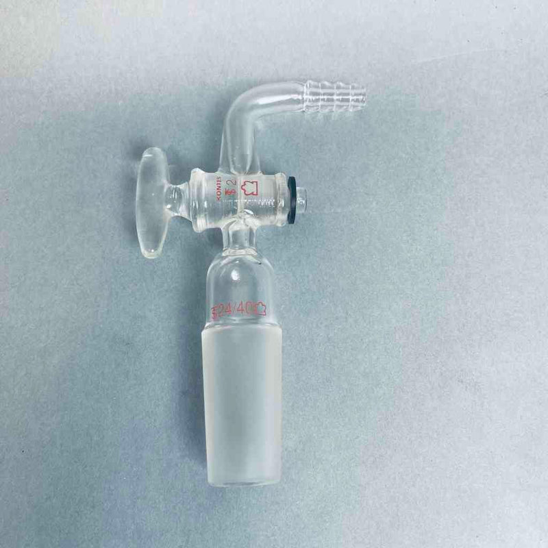 Kimble Kontes Right Angle Flow Control Adapter 24/40 Lower Pack of 2 Adapters Jointed Glassware Kimble Kontes