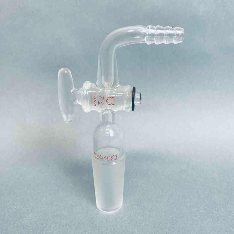 Kimble Kontes Right Angle Flow Control Adapter 24/40 Lower Pack of 2 Adapters Jointed Glassware Kimble Kontes