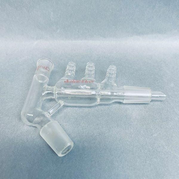 Kimble Kontes Short Path Vigreux Distillation Head 10/18 Thermometer Joint 14/20 Jointed Glassware Kimble