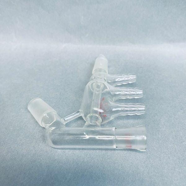 Kimble Kontes Short Path Vigreux Distillation Head 10/18 Thermometer Joint 14/20 Jointed Glassware Kimble