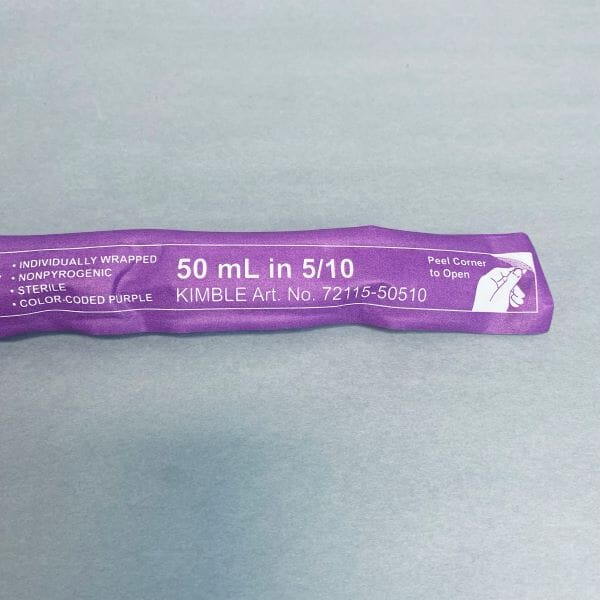 Kimble Serological Pipette 50 ml Glass Plugged Individually Sealed Case of 50 Pipets Pipettes Kimble