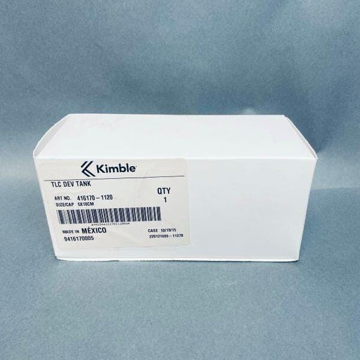 Kimble TLC Glass Dev Tank with Polyethylene Cap 5 x 10 cm. Glassware Kimble