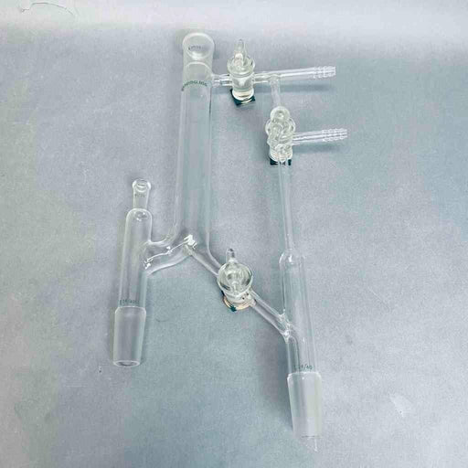 Kimble Variable Reflux Vacuum Distillation Head 29/42 Upper 24/40 Lower Joints with Glass Stopcock Jointed Glassware Kimble