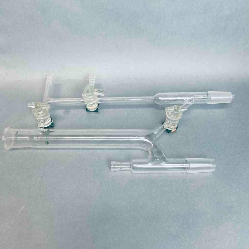 Kimble Variable Reflux Vacuum Distillation Head 29/42 Upper 24/40 Lower Joints with Glass Stopcock Jointed Glassware Kimble