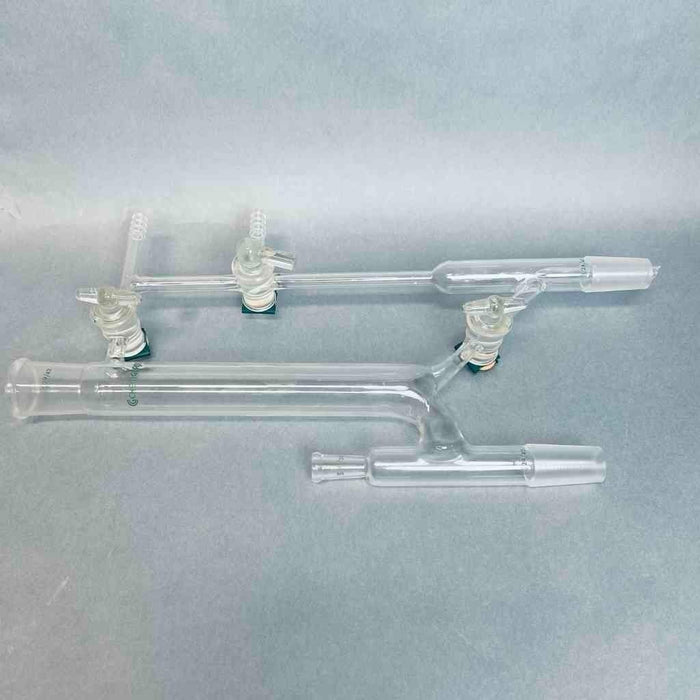 Kimble Variable Reflux Vacuum Distillation Head 29/42 Upper 24/40 Lower Joints with Glass Stopcock Jointed Glassware Kimble