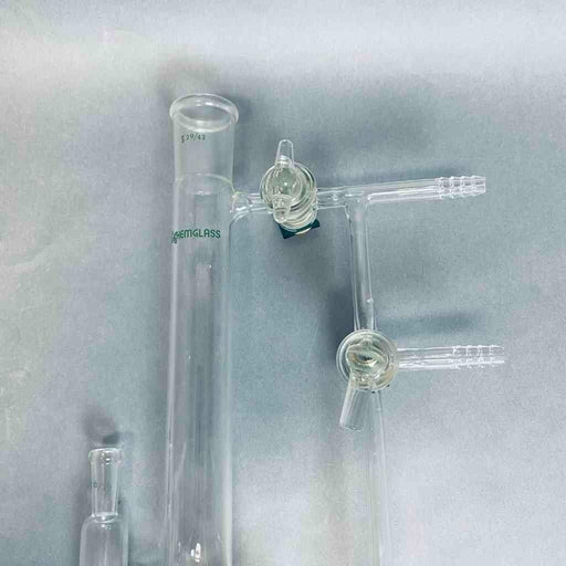 Kimble Variable Reflux Vacuum Distillation Head 29/42 Upper 24/40 Lower Joints with Glass Stopcock Jointed Glassware Kimble
