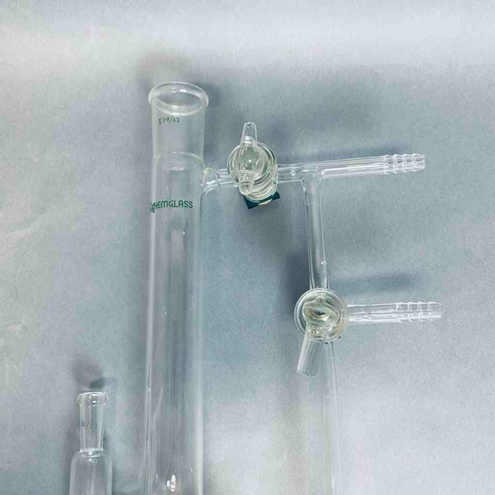 Kimble Variable Reflux Vacuum Distillation Head 29/42 Upper 24/40 Lower Joints with Glass Stopcock Jointed Glassware Kimble