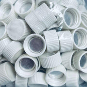 Kimble White Screw Cap with Pulp-Backed Aluminum Foil Liner 400 Caps Vials Kimble