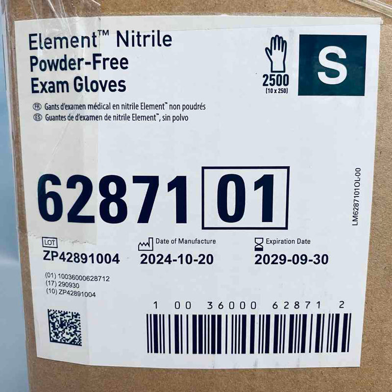 Kimtech Element Nitrile Exam Gloves Small Powder Free 6 Boxes with 250 Gloves Each Disposable Gloves KimTech