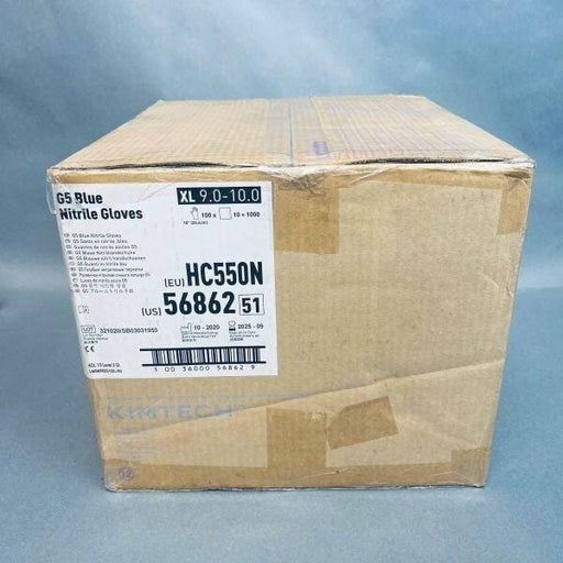 Kimtech G5 Nitrile Gloves Blue Double Bagged Case of 1000 Gloves Lab Gloves KIMTECH