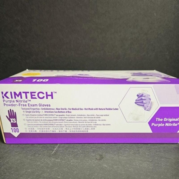 Kimtech Nitrile Exam Gloves Extra Small Powder Free 10 Boxes of 100 Gloves Each KIMTECH