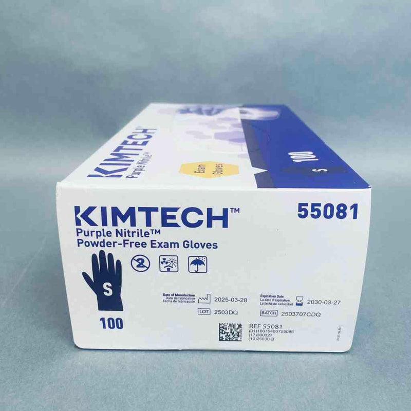 Kimtech Purple Nitrile Exam Gloves Size Small 5.9 Mil 2 Boxes of 100 Gloves Disposable Gloves KimTech
