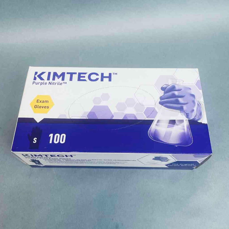 Kimtech Purple Nitrile Exam Gloves Size Small 5.9 Mil 2 Boxes of 100 Gloves Disposable Gloves KimTech