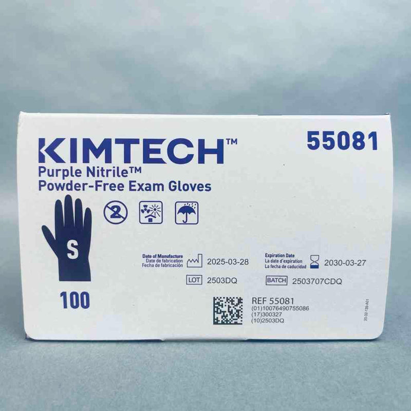 Kimtech Purple Nitrile Exam Gloves Size Small 5.9 Mil 2 Boxes of 100 Gloves Disposable Gloves KimTech