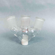 Kontes Bantam Ware 3-Neck 15 ml Round Bottom Flask 14/20 Joints Angled Jointed Glassware Kimble Kontes