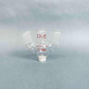 Kontes Bantam Ware 3-Neck 15 ml Round Bottom Flask 14/20 Joints Angled Jointed Glassware Kimble Kontes