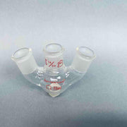 Kontes Bantam Ware 3-Neck 15 ml Round Bottom Flask 14/20 Joints Angled Jointed Glassware Kimble Kontes