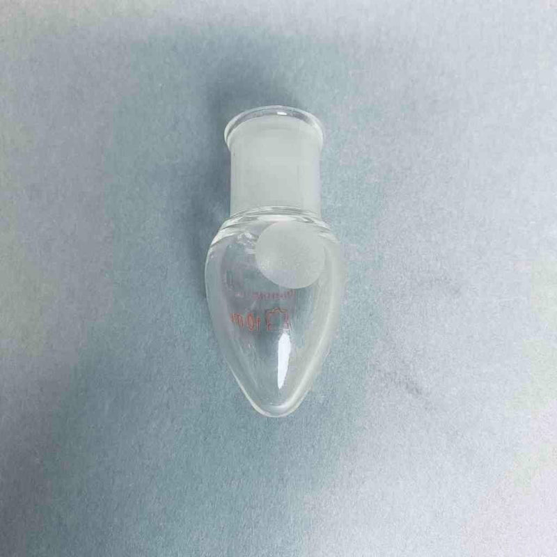 Kontes Bantam-Ware Pear Shaped Boiling Flask 10 ml 14/20 Outer Joint - Lot of 5 Jointed Glassware Kimble Kontes