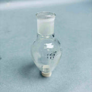 Kontes Bantam-Ware Pear-Shaped Flasks 25 ml 14/20 Outer Joint - Lot of 8 Flasks Jointed Glassware Kimble Kontes