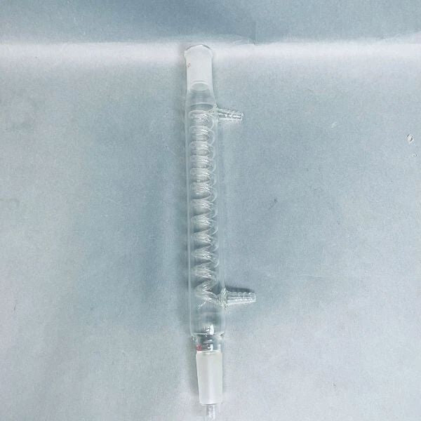 Kontes Coil-Type Condenser 375 mm 24/40 Outer Joints Jointed Glassware Kimble