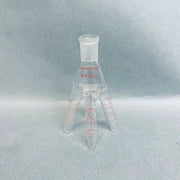 Kontes Cow-Type Distillation Reciever 3 ml 14/20 Outer Joint Jointed Glassware Kimble