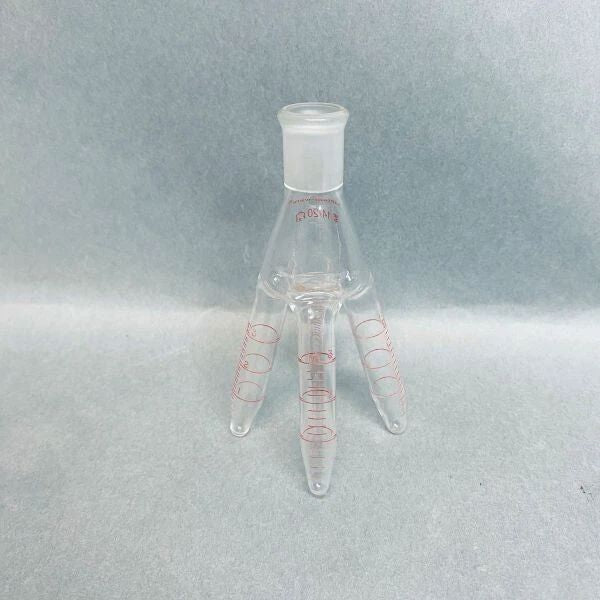 Kontes Cow-Type Distillation Reciever 3 ml 14/20 Outer Joint Jointed Glassware Kimble