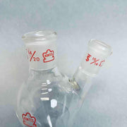 Kontes Pear Shaped Flask 2-Neck 50 ml Heavy Wall CN-14/20 SN-10/18 - Lot of 2 Flasks Jointed Glassware Kontes